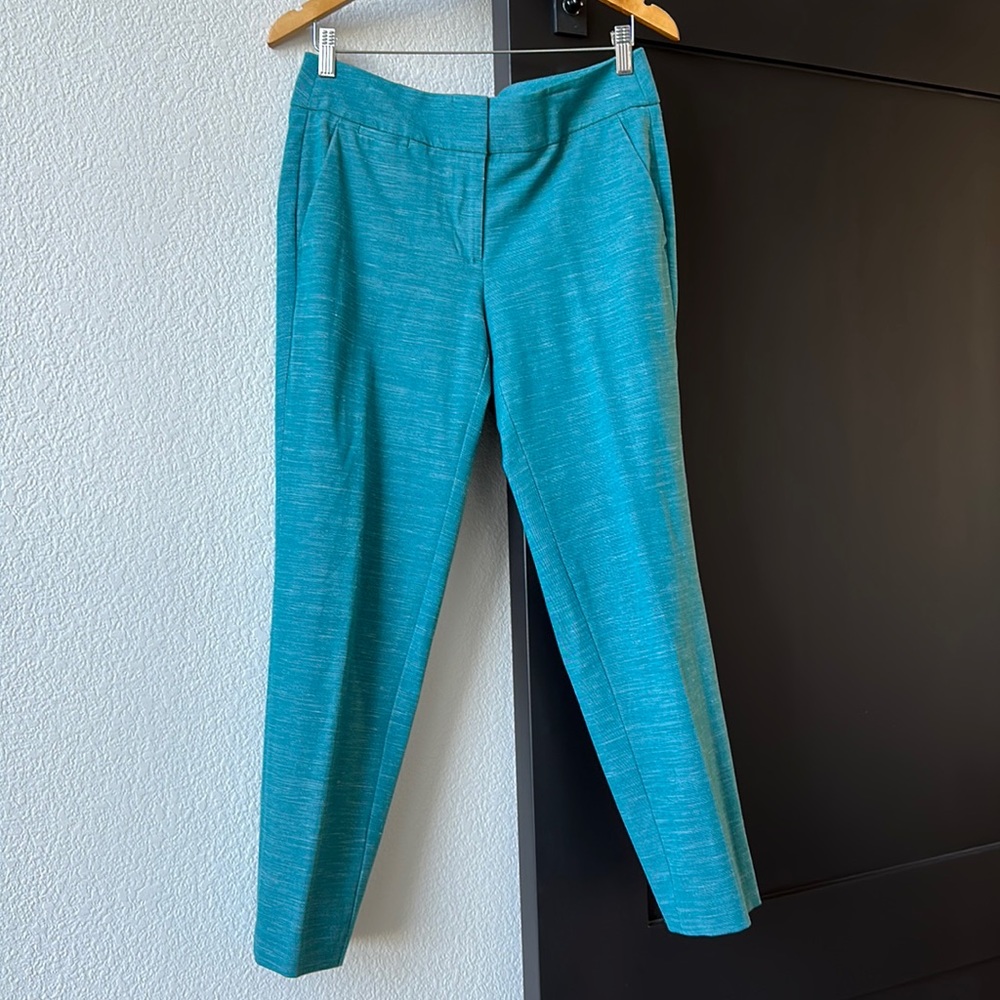 Ann Taylor LOFT - Blue-Green Ankle Pants - SZ 6 in Curvy Julie Style